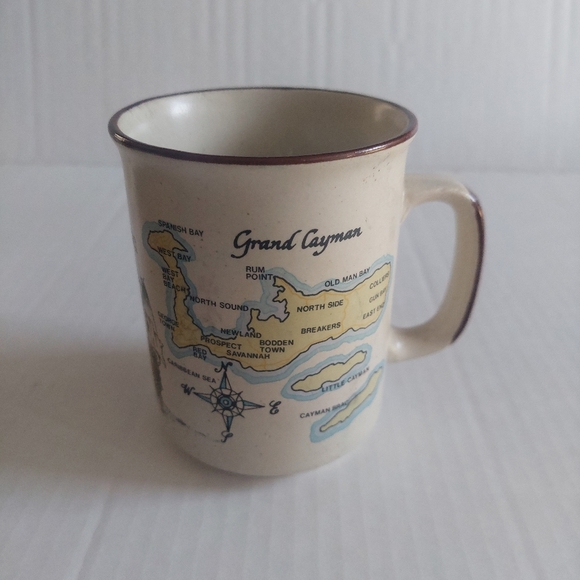 The Unbranded Brand Other - Vintage GRAND Cayman Coffee Mug Stoneware Type CUP ISLANDS